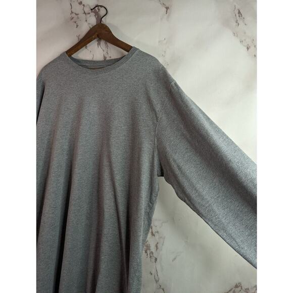 Duluth Trading T Shirt Mens XL Long Sleeve Gray Heavyweight Cotton Longtail Crew - Picture 10 of 11